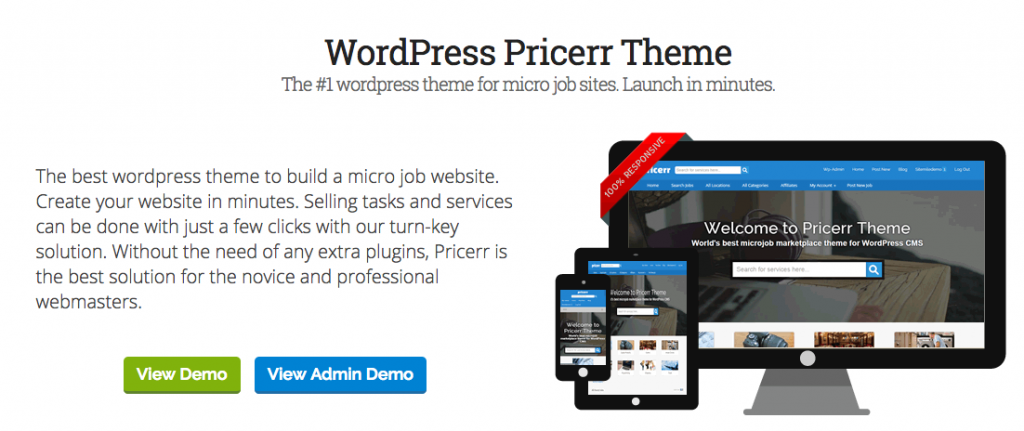 Fiverr WordPress Theme