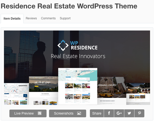 Real Estate WordPress Theme