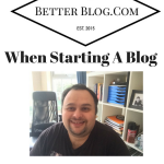 When Starting A Blog Pick The Right Niche