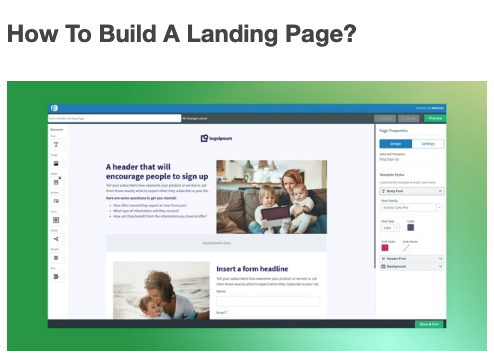 How To Build A Landing Page?